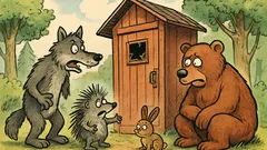 Anegdota: W lesie zbudowali toaletę, wilk mówi...