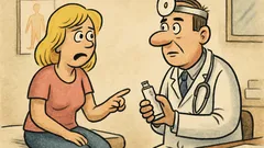 Dowcip: Blondynka u lekarza: proszę mi pomóc!