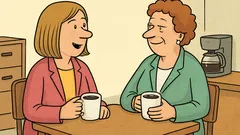 Anegdota: Urzędniczki piją kawę i plotkują