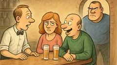 Dowcip: Siedzę z kumplem w pubie, gdy...