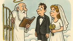 Kawał: Niedoszła para młoda w niebie pyta...