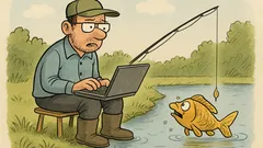 Dowcip: Pewien informatyk poszedł na ryby...