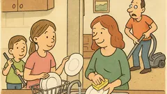 Anegdota: Mama tłucze szkło w kuchni...