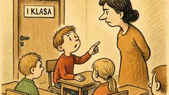 Dowcip: Jasiu pyta nauczycielkę o I klasę