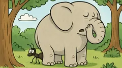 Dowcip: Słoń z mrówką grają w chowanego