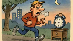 Dowcip: Jakie są korzyści z biegania o 6:00?