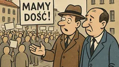 Dowcip: Rozmawia dwóch Polaków o manifestacji