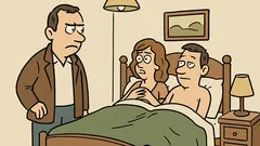 Dowcip: Przyłapałem żonę w łóżku z...