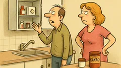 Anegdota: Mąż woła do żony, gdzie herbata?