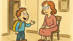 Dowcip: Przychodzi Jasiu do domu po szkole...