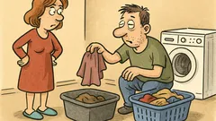 Dowcip: Żona pyta męża — co robisz?