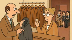 Dowcip: W szatni w teatrze – Proszę powiesić...