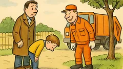 Anegdota: Tomek wychodzi z tatą na spacer...