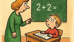 Dowcip: Nauczycielka pyta Jasia o matematykę