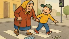 Dowcip: Idą Jaś z babcią przez miasto...