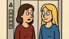 Dowcip: Jedzie windą blondynka i brunetka...