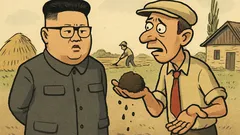 Anegdota: W północnokoreańskim kołchozie trwa wizyta