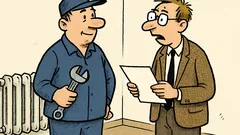 Dowcip: Matematyk został hydraulikiem, a tu...