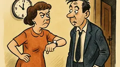 Dowcip: Mąż wraca do domu o czwartej