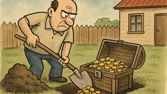 Anegdota: Kopię dół w ogrodzie, aż tu nagle...