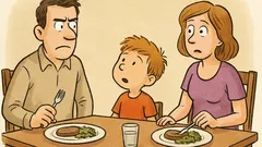 Anegdota: Jasio pyta tatę przy kolacji