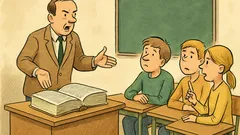 Dowcip: Nauczyciel kładzie książkę telefoniczną...