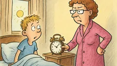 Dowcip: Mamo, budzik nie dzwonił!