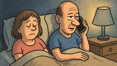 Dowcip: Środek nocy. Małżonkowie leżą w łóżku...