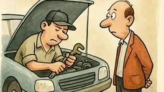 Dowcip: Klient pyta mechanika o cenę