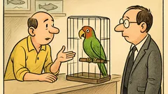 Dowcip: W sklepie zoologicznym, pan pyta o papugę