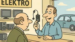 Dowcip: W sklepie z elektrotechniką – Proszę pana...