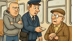 Dowcip: Dresiarz w autobusie spotyka kontrolera