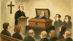 Anegdota: Pogrzeb w miasteczku, ksiądz pyta…