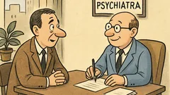 Dowcip: Rozmawia dwóch psychiatrów, jeden mówi...