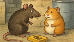 Dowcip: Szczur piwniczny spotyka chomika i pyta