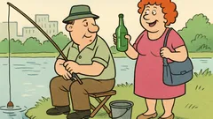 Dowcip: – A ja z mężem jadę na ryby!