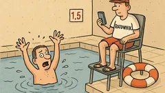 Dowcip: Tonie facet na basenie i krzyczy...