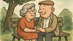 Anegdota: Siedzi Marian z Heleną w parku...