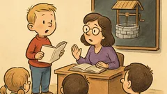 Dowcip: Jasio mówi – Mój tatuś wpadł do studni…