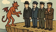 Dowcip: Nad przepaścią stoi diabeł z Anglikiem...