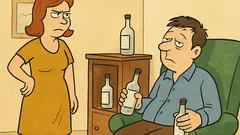 Dowcip: Żona mówi do męża – Kochanie, w barku...