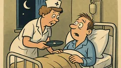 Anegdota: W środku nocy pielęgniarka budzi...