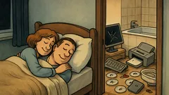 Anegdota: O trzeciej w nocy żona cicho...