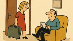 Anegdota: Żona mówi do męża: No to odchodzę