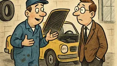 Dowcip: Mechanik mówi – nie mogłem naprawić hamulców...