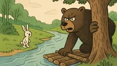 Dowcip: Miś na jednym brzegu rzeki spotyka…