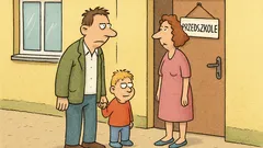 Anegdota: Ojciec odbiera dziecko z przedszkola...