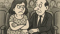 Dowcip: W kinie kobieta mówi do mężczyzny...