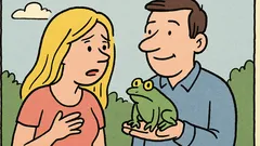 Dowcip: Blondynka pyta chłopaka o płazy