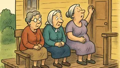 Dowcip: Siedzą na werandzie trzy babcie...
